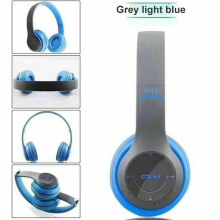 (blue) Wireless Bluetooth Headset Gaming Headphones Foldable Stereo Noise Cancelling