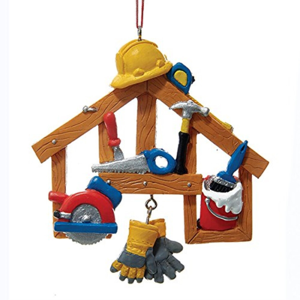 Kurt Adler Construction Tools Resin Xmas Ornament