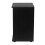 Skagen (Black Carcass and Oak Drawers) 2 Drawer Wooden Bedside Cabinet Side Table 3
