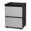 Skagen (Black Carcass and White Drawers) 2 Drawer Wooden Bedside Cabinet Side Table 1