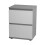 Skagen (Grey Carcass and White Drawers) 2 Drawer Wooden Bedside Cabinet Side Table 1
