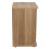Skagen (Oak Carcass and White Drawers) 2 Drawer Wooden Bedside Cabinet Side Table 3
