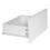Skagen (White Carcass and White Drawers) 2 Drawer Wooden Bedside Cabinet Side Table 4