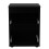 Skagen (Black Carcass and Black Drawers) 2 Drawer Wooden Bedside Cabinet Side Table 2