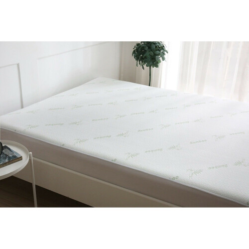 (Double) Bamboo Waterproof Mattress Protector Extra Deep 1