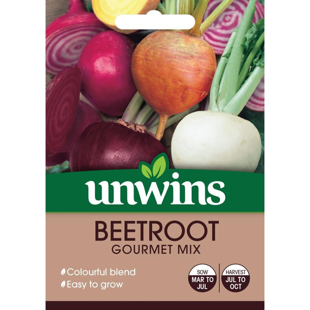 Unwins Grow Your Own Beetroot Gourmet Mix Vegetable Seeds