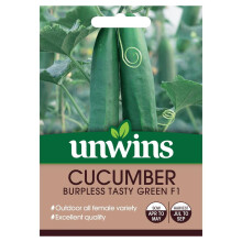 Unwins Grow Your Own Burpless Tasty Green F1 Cucumber Vegetable Seeds