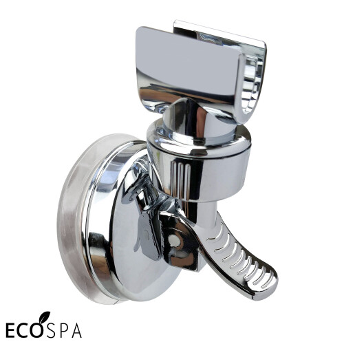 ECOSPA Suction Shower Handset Holder in Chrome Adjustable 1