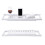 Living And Home Non Slip Bath Caddy Tray Bathtub Over Board Shelf Tablet Holder Rack 3