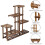 Living And Home Rustic Large Multi-Tiered Wooden Plant Stand 6