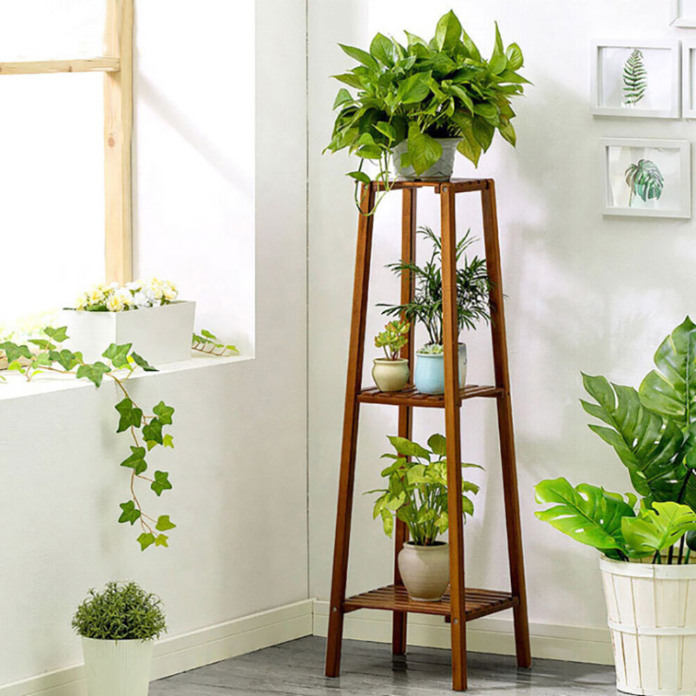 Home Wooden Plant Stand Flower Pots Holder Display Shelf Home Decor