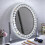 Living And Home Dimmable Led Light Crystal Hollywood Makeup Mirror 3