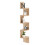 Living And Home 5-Tier Wooden Floating Corner Shelves Display Bookcase 4