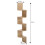 Living And Home 5-Tier Wooden Floating Corner Shelves Display Bookcase 3