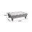 Living And Home Velvet Rectangle Buttoned Footstool With 4 Wood Legs 4