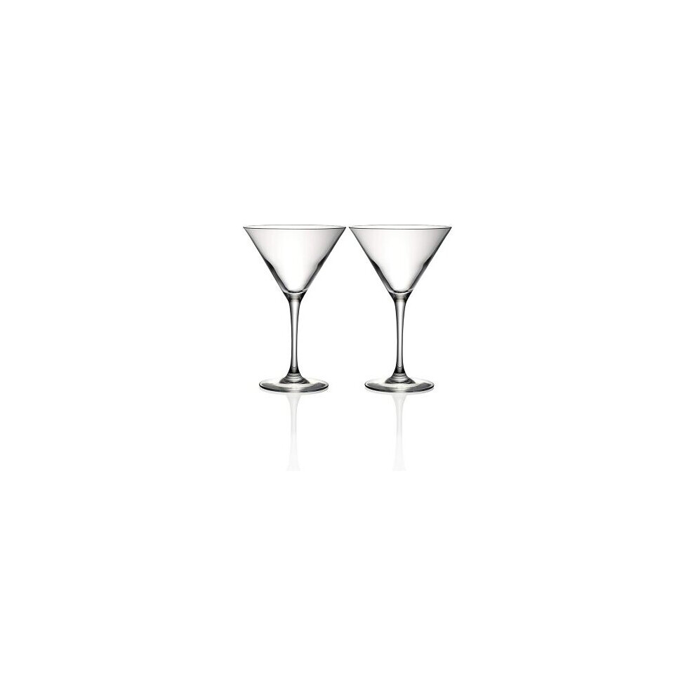 Set of 2 Cristal D'Arques Martini Cocktail Drinking Party Glasses