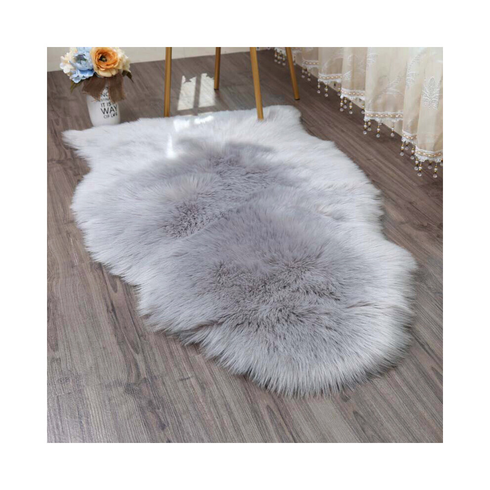 Shaggy Fluff Rug Bedroom Carpet Floor Mat Anti-Skid Living Room Rugs