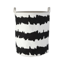 Premier housewares Black / White Fabric Basket