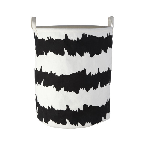 Premier Housewares Premier housewares Black / White Fabric Basket