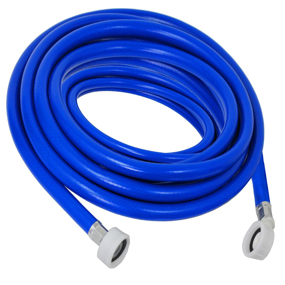 5m Cold Water Fill Hose for LOGIK CURRYS ESSENTIALS MATSUI Dishwasher & Washing Machine (Extra Long 5 metres, Blue)