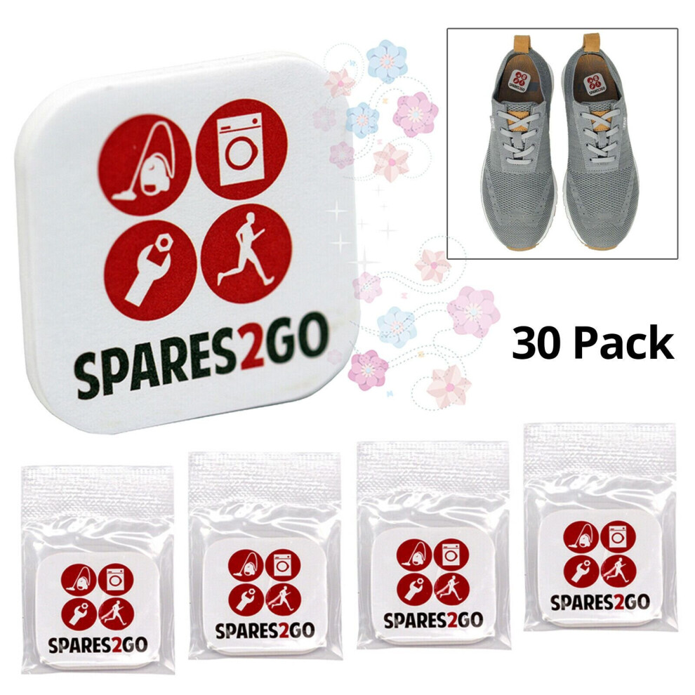Spares2go Air Freshener Tabs Perfumed Scented Fresheners Smelly Trainers Shoes Boots X 30