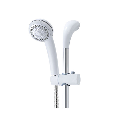 EcoSpa 25mm Shower Handset Head Slider Clamp Holder Bracket White 1