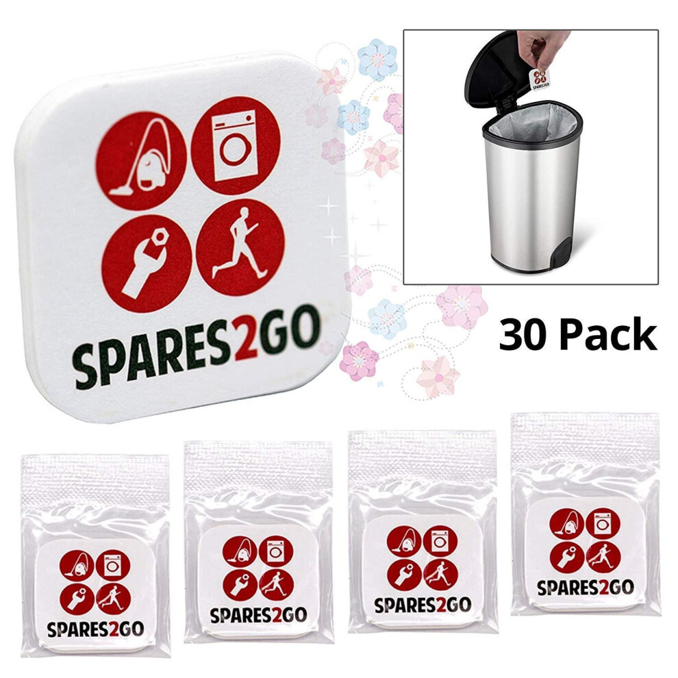 Spares2go Air Freshener Tabs Perfumed Scented Fresheners Kitchen Bin Recycling Bin X 30