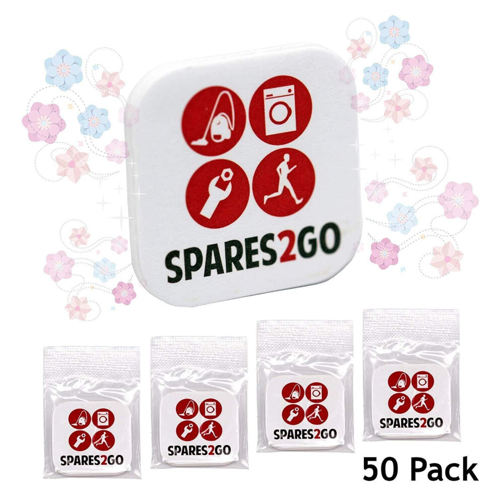 Spares2go Vacuum Cleaner Air Freshener Tabs Post Filter Perfumed Scented Fresheners X 50