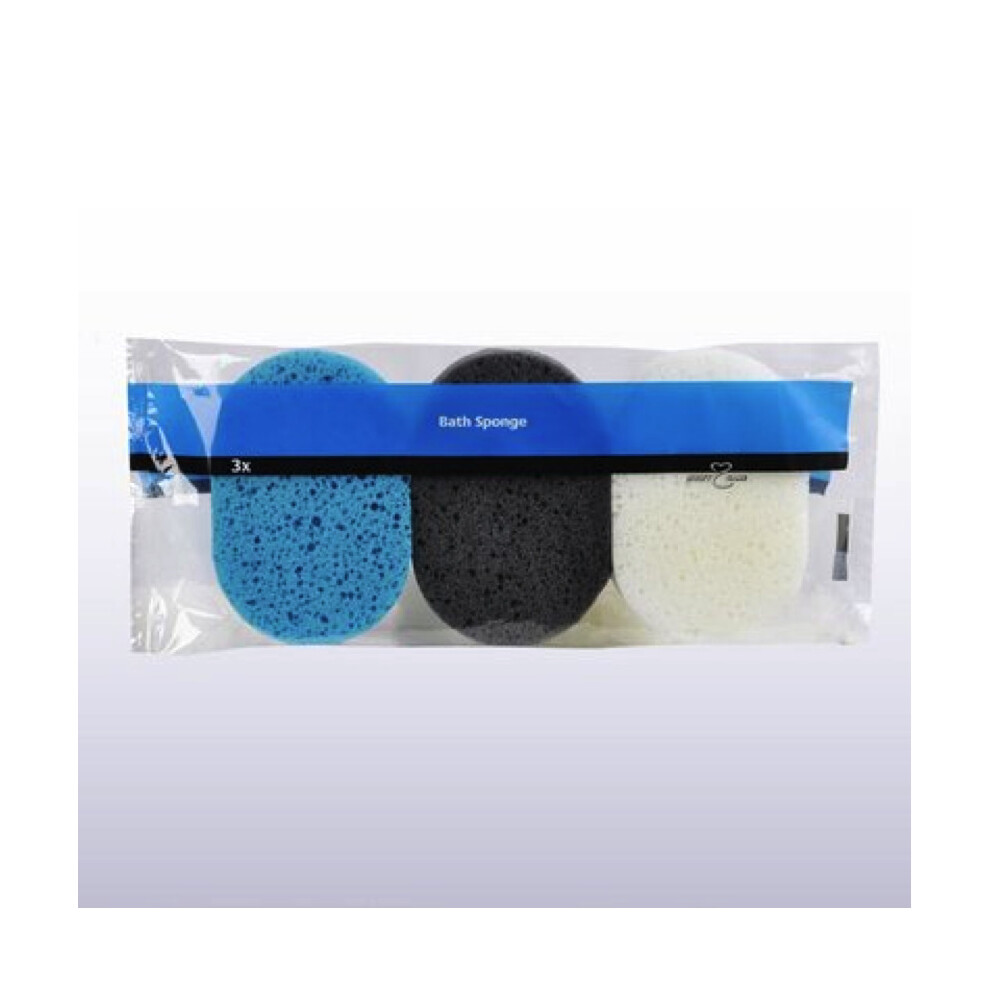 Multy 3 Pack Oval Bath Sponges
