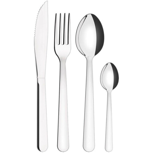 Tramontina Malibu 24 Piece Cutlery Set Stainless Steel 6 Person Boxed Set