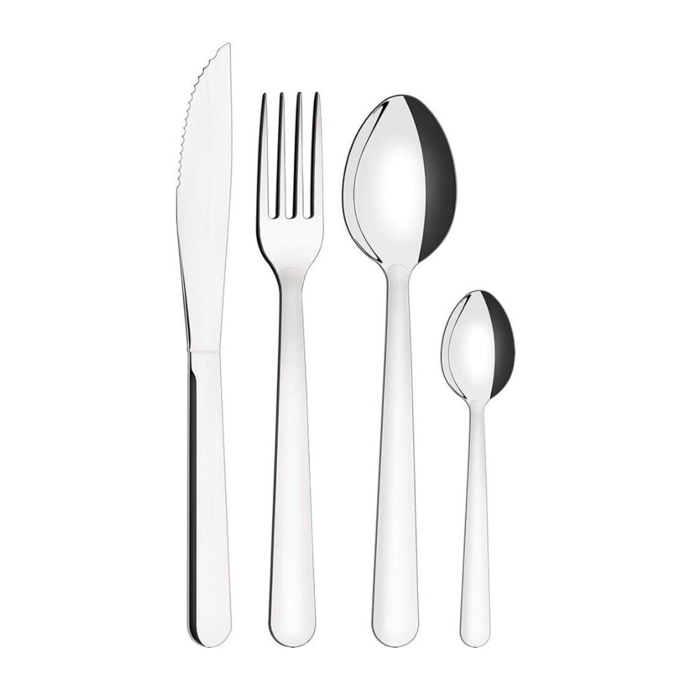 Tramontina Malibu 24 Piece Cutlery Set Stainless Steel 6 Person Boxed Set