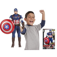 MARVEL Avengers Age of Ultron Titan Hero Tech Kapitan Ameryka 12-calowa figurka akcji z dźwiękami i 5 punktami ruchu