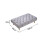 Living And Home Velvet Rectangle Buttoned Footstool with 4 Wood Legs 3