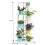 Living And Home Rustic Wooden Multi-Tiered Potted Plant Stand Rack 3