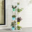 Living And Home Rustic Wooden Multi-Tiered Potted Plant Stand Rack 1