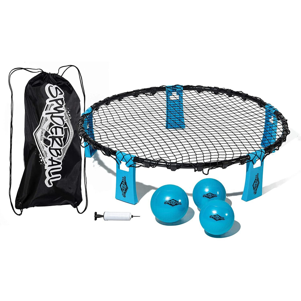 Franklin Sports Spyderball Game Set - Includes 3 Balls, Carrying Case and Rules - Played Outdoors, Indoors, Yard, Lawn, Beach - Durable Tight Net