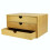 Bamboo Desktop 3 Drawer Wide Stand for Office Home 2