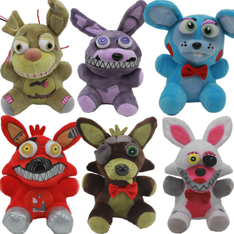 6pcs Five Night at Freddy Plush Toy 18cm Kids Christmas Gift