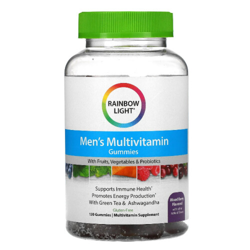 Rainbow Light, Men's Multivitamin, Mixed Berry, 120 Gummies