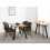 Seconique Quebec Wave Edge Console Table Medium Oak Effect Black Metal Legs 5