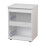 Skagen (White Carcass and Grey Drawers) 2 Drawer Wooden Bedside Cabinet Side Table 2