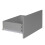 Skagen (White Carcass and Grey Drawers) 2 Drawer Wooden Bedside Cabinet Side Table 3