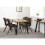 Seconique Quebec Wave Edge Console Table Medium Oak Effect Black Metal Legs 8