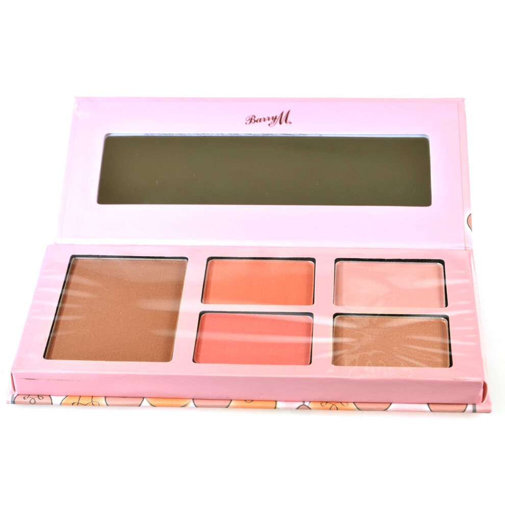 Barry M Get Up And Glow Bronzer Blusher Highlighter Palette BBHP1