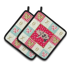 "Caroline's Treasures CK5362PTHD Mini Cochon Amoureux - Paires de Manique, Multicolore"