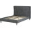 Seconique AMELIA Fabric Bed Frame Double - DARK GREY FABRIC 1