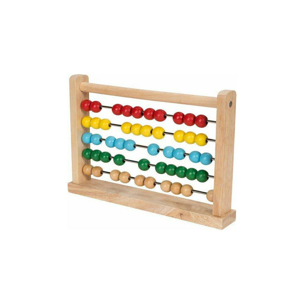 The Magic Toy Shop Wooden Bead Abacus Counting Number Frame Learning Maths Toy Made of Real Wood