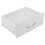 (White) Compact Bedside Table with 1 Drawer 4