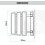 Wall Mounted Folding Shower Seat White with Chrome Trim 8
