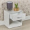 (White) Compact Bedside Table with 1 Drawer 2